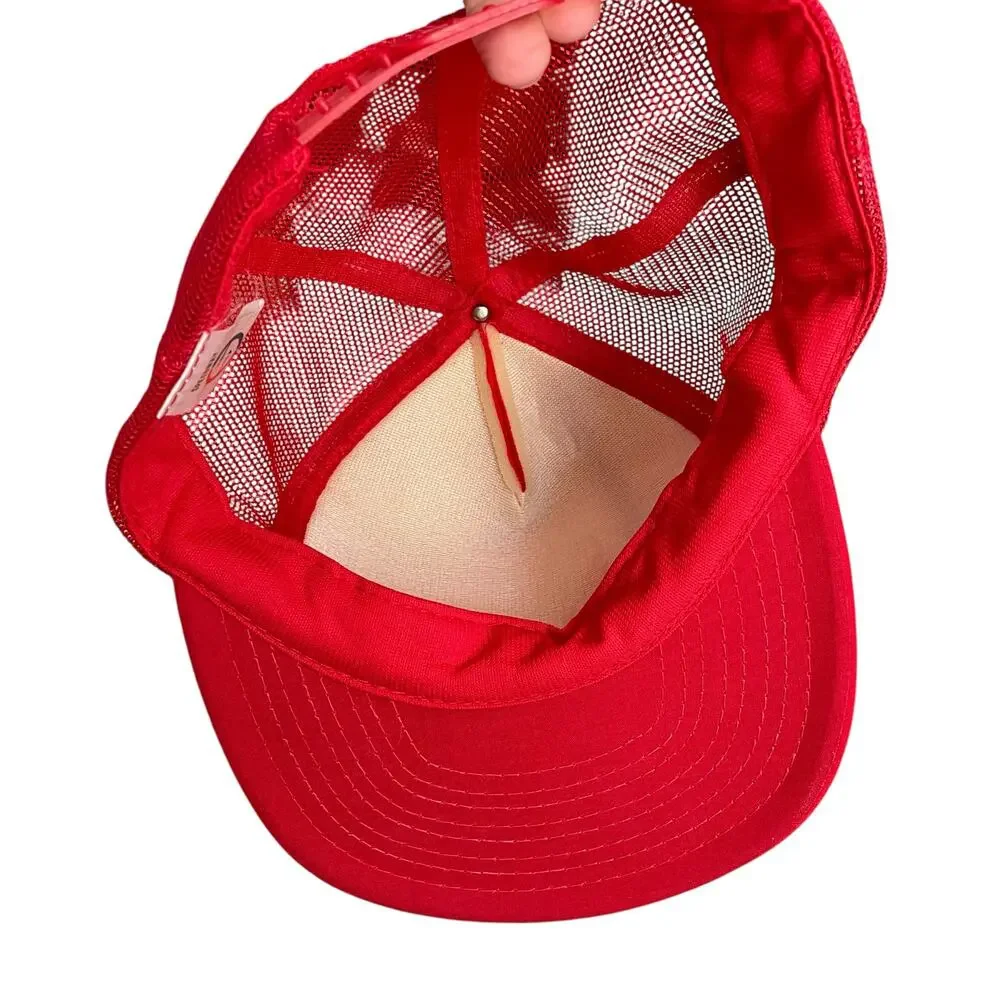 Vintage Jerry’s Sub Shop Red Foam Mesh Trucker Snapback Hat Maryland Base